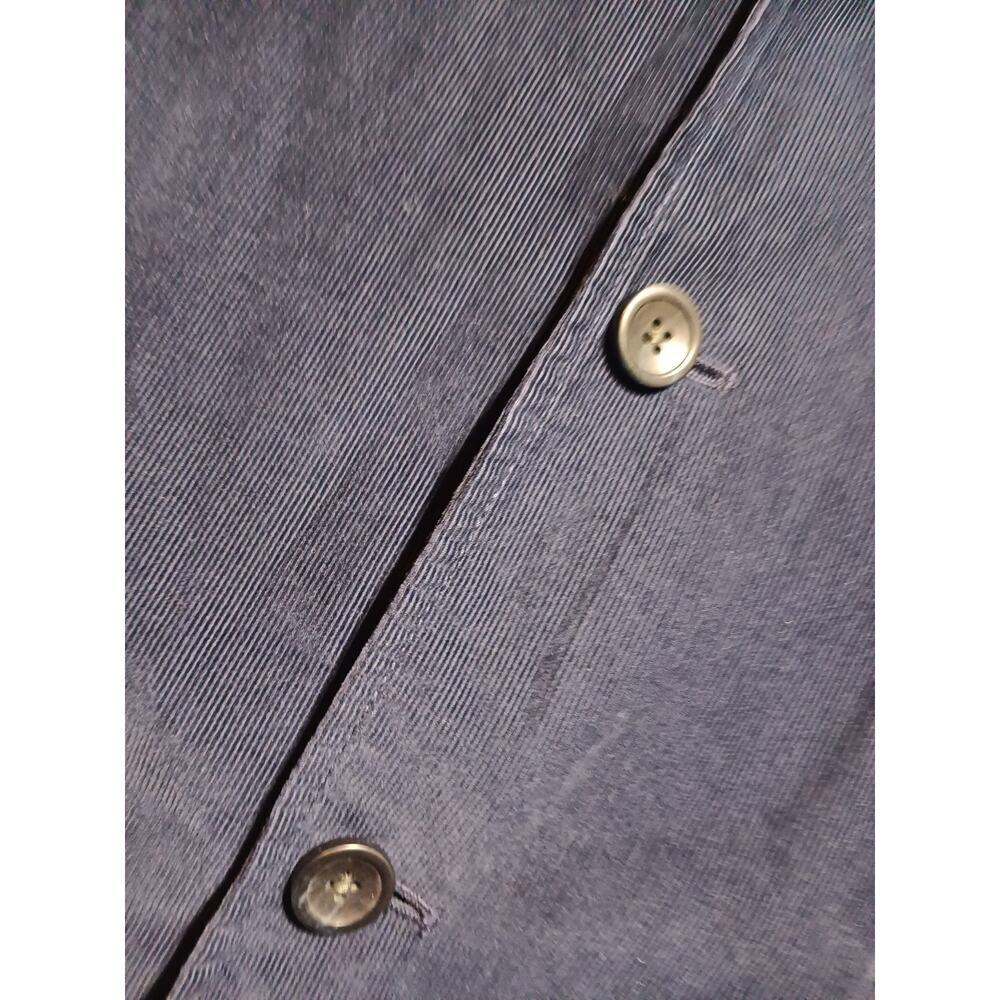 Gap Blazer Mens Large Blue Corduroy Jacket 3 Button Sport Coat Lined Preppy Work - Picture 3 of 6